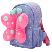 PARAPLY Peluş Kelebekli Mor Anaokulu Çantası Kız Erkek Çocuk Oyuncak Eğitici Oyuncaklar thumbnail 2