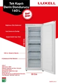 Luxell LXFR-160 5 Çekmeceli Dikey Derin Dondurucu - 2