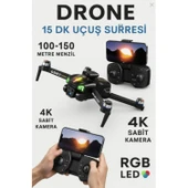 Ozmik GD83 4K Sabit Kameralı RGB LED Drone  150 Metre Menzil Brushless Motor Ultra Stabil Uçuş thumbnail 4