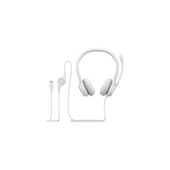 H390 USB Gürültü Önleyici Mikrofonlu Beyaz Kulaklık -981-001286 - 4