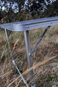 153CAMP0311 Rox Camping Katlanır Açık Gri Kamp Masası 120 cm Kademeli Ayaklı, Dayanıklı ve Portatif thumbnail 3
