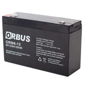 Orbus 6 Volt 12 Amper Kuru Akü ORB6-12 (150x50x94 Mm) - 1