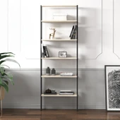 Hero 5 Raflı Modern Kitaplık - 180 cm - 2