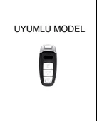 Audi A6 A7 A8 E-tron Q8 Q5 C8 A3 D5 Sustasız Anahtar Kılıfı Siyah/gümüş 2.Resime Bakınız thumbnail 2