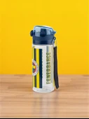 Fenerbahçe Taraftar Şeffaf Çizgili 500 Ml Pipetli Suluk Matara - 2