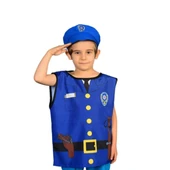 ZeycanHome AND-5117 Polis Kostümü Kız Erkek Çocuk Oyuncak Eğitici Oyuncaklar thumbnail 2