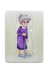 Büyüyen İnsan Puzzle Bayan Çocuk Oyuncak Eğitici Montessori Anaokulu Kreş - 2