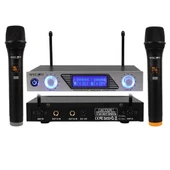 Magicvoice MV-1312EE UHF 2 El Kablosuz Telsiz Mikrofon thumbnail 1