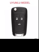 Opel *ürün Kılıftır Kasa Değildir* Astra J Mokka Chevrolet Anahtar Kılıfı Sustalı Model Siyah/gümüş thumbnail 2