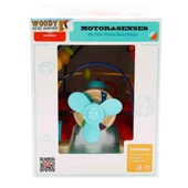 ZeycanHome Tahta İlk Uçağım Pervanesi Dönen Boncuk Labirenti Kız Erkek Çocuk Oyuncak Eğitici Oyuncaklar - 2