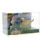 ZeycanHome Beagle ve Labrador Retrieve Model Hayvan Köpek Kız Erkek Çocuk Oyuncak Eğitici Oyuncaklar thumbnail 2