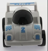 ZeycanHome Sürtmeli Kırılmaz Beyaz Yarış Arabası F559 Kız Erkek Çocuk Oyuncak Eğitici Oyuncaklar thumbnail 2