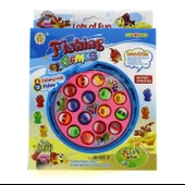 ZeycanHome Yuvarlak Mavi Balık Tutma Oyunu Kız Erkek Çocuk Oyuncak Eğitici Oyuncaklar thumbnail 2