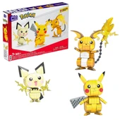 ZeycanHome GYH06 MEGA Pokemon - Pikachu Dönüşüm 3lüsü 621 parça Kız Erkek Çocuk Oyuncak Eğitici Oyuncaklar thumbnail 1