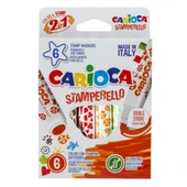 ZeycanHome Carioca Stamperello Keçeli Boya Kalemi 6'lı Kız Erkek Çocuk Oyuncak Eğitici Oyuncaklar thumbnail 1