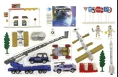 ZeycanHome Die Cast Merdivenli Uzay Seti 30 Parça Jp8106 Kız Erkek Çocuk Oyuncak Eğitici Oyuncaklar thumbnail 2