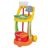 ZeycanHome Dede Candy Temizlik Arabası Kız Erkek Çocuk Oyuncak Eğitici Oyuncaklar thumbnail 1