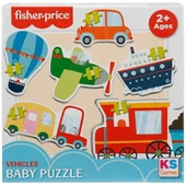 ZeycanHome KS Fisher Price Baby Vehicles 6 in 1 Puzzle Kız Erkek Çocuk Oyuncak Eğitici Oyuncaklar thumbnail 2