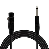 Magicvoice LD379 XLR Canon Dişi - 6.3 Mm Mono Erkek 1 Metre Kablo - 1