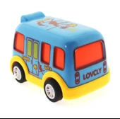 ZeycanHome Çek Bırak Mini Sevimli Mavi Otobüs Kız Erkek Çocuk Oyuncak Eğitici Oyuncaklar thumbnail 3