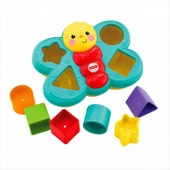 ZeycanHome Fisher Price Şekil Eşleştirme Arkadaşı Kelebek Kız Erkek Çocuk Oyuncak Eğitici Oyuncaklar - 1