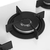 Beko BOCD T 7521 DWKB Wok Gözlü Beyaz Cam Ankastre Ocak - 5