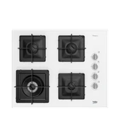Beko BOCD K 6510 EWB Wok Gözlü Beyaz Cam Ankastre Ocak - 1