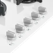 Beko BOCD T 7521 DWKB Wok Gözlü Beyaz Cam Ankastre Ocak - 4