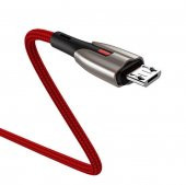 Joyroom S-M379 5.0A Mikro Süper Hızlı Örgülü Şarj Kablosu Kırmızı - 1