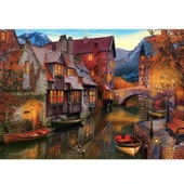 ZeycanHome 5476 Art Puzzle Kanal Boyu Evleri 2000 Parça Puzzle Kız Erkek Çocuk Oyuncak Eğitici Oyuncaklar thumbnail 2