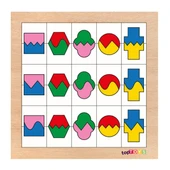 ZeycanHome CS-7020/27 Chiva, Resimleri Şekille, Sırala, Sayma 7021-7022-7027 Kız Erkek Çocuk Oyuncak Eğitici Oy thumbnail 3