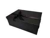 Kolix Dekoratif Siyah Fiyonklu Büyük Kutu Hediye Kutusu Seti - 1