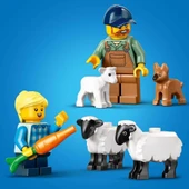 ZeycanHome LEGO City Römorklu Kırmızı Çiftlik Traktörü ve Koyun 60461 Kız Erkek Çocuk Oyuncak Eğitici Oyuncakla thumbnail 2