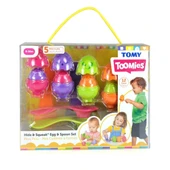 ZeycanHome 73082 Tomy, Saklambaçlı Yumurtalar Kaşık Seti, 6-36 ay Kız Erkek Çocuk Oyuncak Eğitici Oyuncaklar - 2
