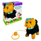 ZeycanHome PFT-B267 PELUŞ TASMALI YÜRÜYEN KÖPEK MAVİ -VRD Kız Erkek Çocuk Oyuncak Eğitici Oyuncaklar - 1