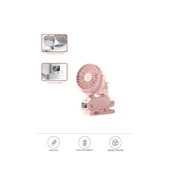 Dijital Ekranlı Şarjlı Hava Nemlendirici Mini Masa Fan Vantilatör - 6