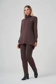 Nuss pantolonlu triko takim 1353 kahve - 3