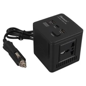 Olesson 1663 DC 12-24V 150W Oto Araç Power İnverter TYPE-C - Çift USB - 220V Üniversal Priz Girişli - 2
