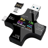 PowerMaster PM-26611 USB Tester Voltmetre Ampermetre Akım Göstergesi Multimetre Test Cihazı OTG Destekli - 1