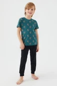 Arnetta 2504 Parrot Erkek Çocuk Kısa Kol Pijama Takım - 1