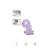 Dijital Ekranlı Şarjlı Hava Nemlendirici Mini Masa Fan Vantilatör - 8