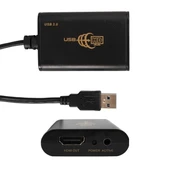 PowerMaster PM-7590 USB 3.0 TO HDMI Görüntü Çevirici Adaptör Audio Ses Çıkışlı 40Cm Kablo - 1