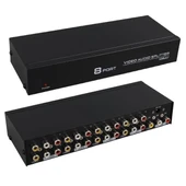 PowerMaster PM-4832 8 Port Video Stereo Audio Dağıtıcı Çoğaltıcı 1024X768-85HZ - 2