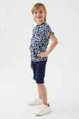 Arnetta 2506 Maze Lacivert Erkek Çocuk Bermuda Takım thumbnail 5