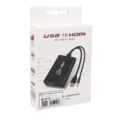 PowerMaster PM-7590 USB 3.0 TO HDMI Görüntü Çevirici Adaptör Audio Ses Çıkışlı 40Cm Kablo - 3