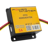 PowerMaster PM-7896 24-12 Volt 5 Amper Oto Konvertör Voltaj Düşürücü thumbnail 1