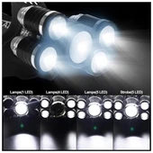 PowerMaster MX-501 5 Power Ledli Su Geçirmez 18650 Pilli Şarj Edilebilir Kafa Feneri thumbnail 4