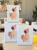 Çeyiz Kutusu-3 Lü Çeyiz Kutusu-Pembe Fiyonklu Gelin Kutusu-Gelin Bohça Kutusu-Gelin Kutusu - 2