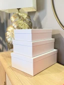 Beyaz Sert Mukavva Kutu Büyük-Orta-Küçük Boy Büyük Beyaz Gelin-Damat-Hediye Kutusu Taslama Kutu - 1