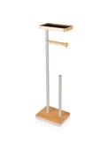 The Mia Bambu Tepsili Tuvalet Kağıdı Standı Gri GLV0758 - 4